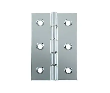 Click Here To Enlarge This Photo Of J9121BPC Frelan Hardware Jedo Double Phosphor Bronze Washered Hinges 76mm x 50mm x 2mm Polished Chrome