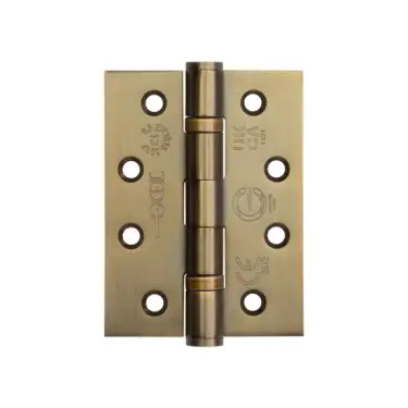Click Here To Enlarge This Photo Of J9500AB Frelan Hardware Jedo Certifire Grade 13 &lpar;Stainless Steel&rpar; Ball Bearing Hinges 102mm x 76mm x 3mm Antique Brass