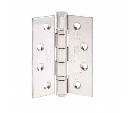 Click Here To Enlarge This Photo Of J9500PSS Frelan Hardware Jedo Certifire Grade 13 (Stainless Steel) Ball Bearing Hinges 102mm x 76mm x 3mm Polished Stainless Steel