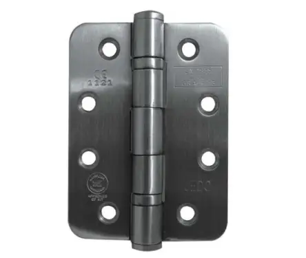 Click Here To Enlarge This Photo Of J9500RSSS Frelan Hardware Jedo Certifire Grade 13 (Stainless Steel) Radius Ball Bearing Hinges 102mm x 76mm x 3mm Satin Stainless Steel