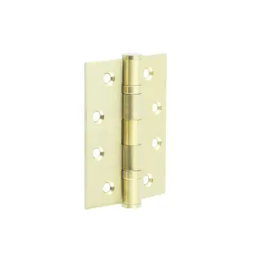 Click Here To Enlarge This Photo Of J9500SB Frelan Hardware Jedo Certifire Grade 13 (Stainless Steel) Ball Bearing Hinges 102mm x 76mm x 3mm Satin Brass