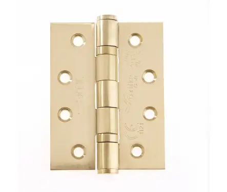 Click Here To Enlarge This Photo Of J9500SB Frelan Hardware Jedo Certifire Grade 13 (Stainless Steel) Ball Bearing Hinges 102mm x 76mm x 3mm Satin Brass