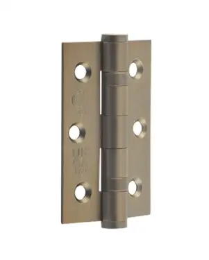 Click Here To Enlarge This Photo Of J9502AB Frelan Hardware Jedo Grade 7 (Stainless Steel) Ball Bearing Hinges 76mm x 50mm Antique Brass