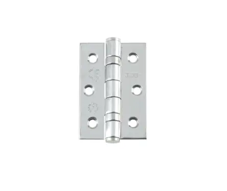 Click Here To Enlarge This Photo Of J9502PSS Frelan Hardware Jedo Grade 7 (Stainless Steel) Ball Bearing Hinges 76mm x 50mm Polished Stainless Steel
