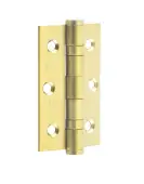 J9502SB Frelan Hardware Jedo Grade 7 (Stainless Steel) Ball Bearing Hinges 76mm x 50mm Satin Brass