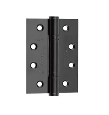 Click Here To Enlarge This Photo Of J9603BL Frelan Hardware Jedo Certifire Grade 13 (Stainless Steel) Polymer Bearing 3 Knuckle Hinges 102mm x 76mm x 3mm - Matt Black