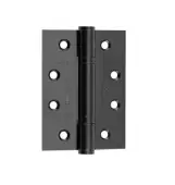 J9603BL Frelan Hardware Jedo Certifire Grade 13 (Stainless Steel) Polymer Bearing 3 Knuckle Hinges 102mm x 76mm x 3mm - Matt Black