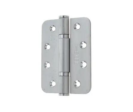 Click Here To Enlarge This Photo Of J9633SSS Frelan Hardware Jedo Certifire Grade 13 (Stainless Steel) Radius Polymer Bearing 3 Knuckle Hinges 102mm x 76mm x 3mm Satin Stainless Steel (Pack of 3)