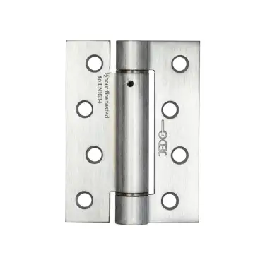 Click Here To Enlarge This Photo Of J9800SC Frelan Hardware Jedo Steel Single Action Spring Hinges 102mm x 76mm x 2.7mm (Pack of 3) Satin Chrome