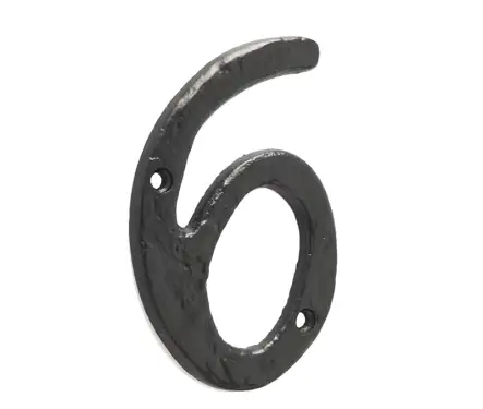 Click Here To Enlarge This Photo Of JAB15-6&9 Frelan Hardware Jedo Black Antique Door Numeral No.6&9