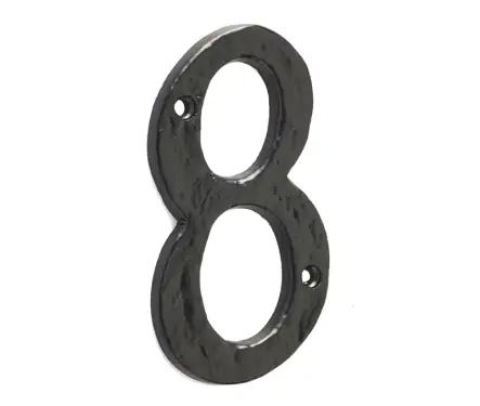 Click Here To Enlarge This Photo Of JAB15-8 Frelan Hardware Jedo Black Antique Door Numeral No.8