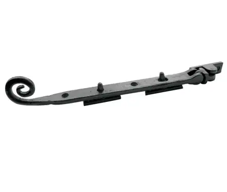 Click Here To Enlarge This Photo Of JAB20A Frelan Hardware Jedo Black Antique Range Curly Tail Casement Stay 200mm