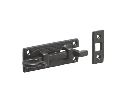Click Here To Enlarge This Photo Of JAB24 Frelan Hardware Jedo Black Antique Necked Bolt 100mm