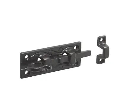 Click Here To Enlarge This Photo Of JAB25 Frelan Hardware Jedo Black Antique Straight Bolt 100mm