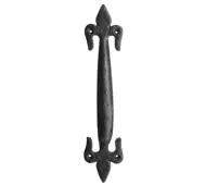 JAB26 Frelan Hardware Jedo Black Antique Fleur De Lys Pull Handle 100mm