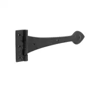 JAB37B Frelan Hardware Jedo Black Antique Gate Hinges 315mm
