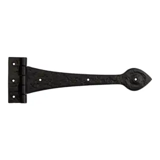 JAB37B Frelan Hardware Jedo Black Antique Gate Hinges 315mm
