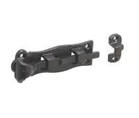 JAB39 Frelan Hardware Jedo Black Antique Straight Bolt 125mm
