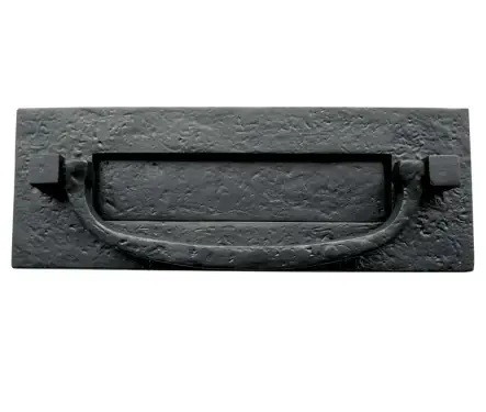 Click Here To Enlarge This Photo Of JAB46 Frelan Hardware Jedo Black Antique Postal Knocker 305mm x 112mm (250mm centers)