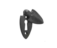 JAB53 Frelan Hardware Jedo Black Antique Covered Escutcheon 50mm