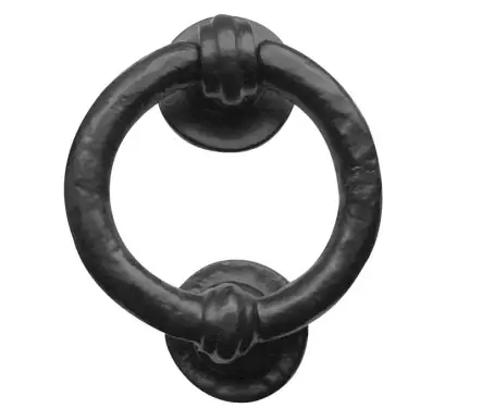 Click Here To Enlarge This Photo Of JAB7 Frelan Hardware Jedo Black Antique Ring Door Knocker 100mm