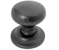 JAB85 Frelan Hardware Jedo Black Antique Round Cupboard Knob 25mm