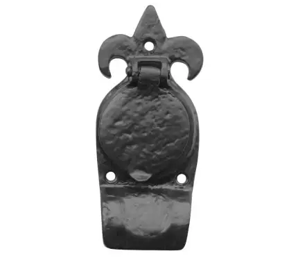 Click Here To Enlarge This Photo Of JAB9 Frelan Hardware Jedo Black Antique Fleur De Lys Cylinder Pull