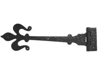 JAB90 Frelan Hardware Jedo Black Antique Gate Hinges 400mm