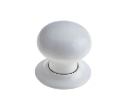 Click Here To Enlarge This Photo Of JC10 Frelan Hardware Jedo Porcelain Mortice Door Knobs White