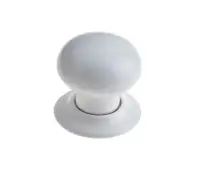 JC10 Frelan Hardware Jedo Porcelain Mortice Door Knobs White