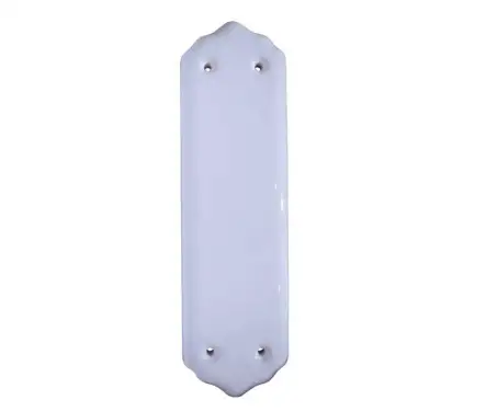 Click Here To Enlarge This Photo Of JC11 Frelan Hardware Jedo Porcelain 280mm x 75mm Fingerplate White