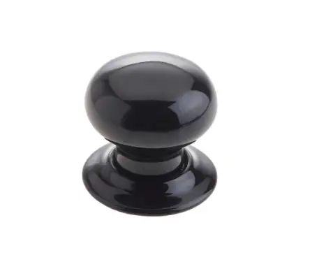 Click Here To Enlarge This Photo Of JC60 Frelan Hardware Jedo Porcelain Mortice Door Knobs Black
