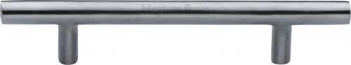 Click Here To Enlarge This Photo Of C0361 101-SC Heritage Brass Cabinet Pull Bar Design 101mm ctc Satin Chrome Finish