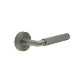 JGM401 Frelan Hardware Three One Six Diamond Knurled Door Lever Handles Gun Metal (Marine G316 Stainless Steel)