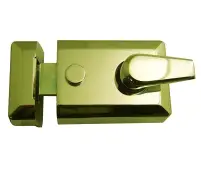 JL5021PB Frelan Hardware Jedo Standard Stile Night Latch 60mm Polished Brass