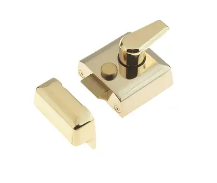 Click Here To Enlarge This Photo Of JL5031PB Frelan Hardware Jedo Narrow Stile Night Latch 40mm Polished Brass