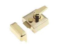 JL5031PB Frelan Hardware Jedo Narrow Stile Night Latch 40mm Polished Brass
