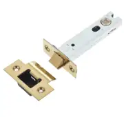 JL-HDT102PVD Frelan Hardware Jedo Heavy Duty Tubular Latch 102mm PVD Polished Brass