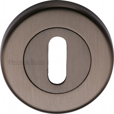 Click Here To Enlarge This Photo Of V4000-MB Heritage Brass Key Escutcheon Matt Bronze Finish