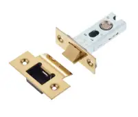 JL-HDT64PVD Frelan Hardware Jedo Heavy Duty Tubular Latch 64mm PVD Polished Brass
