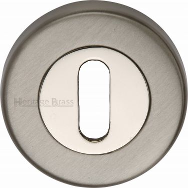 Click Here To Enlarge This Photo Of V4000-MC Heritage Brass Key Escutcheon Mercury Finish