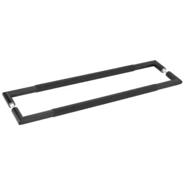 Click Here To Enlarge This Photo Of JMB11 Frelan Hardware Three One Six Diamond Back to Back Pull Handles 600mm x 25mm Matt Black (Marine G316 Stainless Steel)