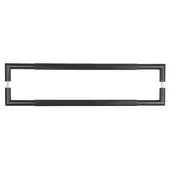 JMB15 Frelan Hardware Three One Six Linear Back to Back Pull Handles 600mm x 25mm Matt Black (Marine G316 Stainless Steel)