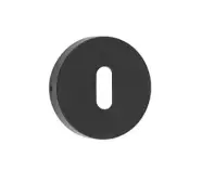 JMB16 Frelan Hardware Nero Matt Black Standard Escutcheon 52mm Dia.