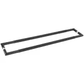 JMB20 Frelan Hardware Three One Six Diamond Back to Back Pull Handles 800mm x 25mm Matt Black (Marine G316 Stainless Steel)
