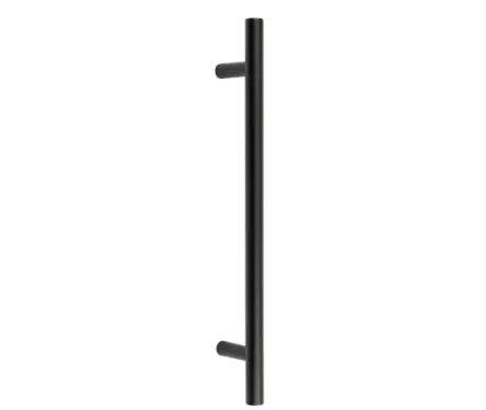 Click Here To Enlarge This Photo Of JMB219B Frelan Hardware Nero Matt Black Guardsman Pull Handle 400mm x 19mm x 300mm (Bolt Through)