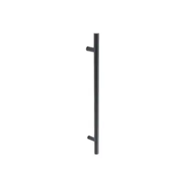 Click Here To Enlarge This Photo Of JMB222B Frelan Hardware Nero Matt Black Guardsman Pull Handle 600mm x 19mm x 450mm (Bolt Through)