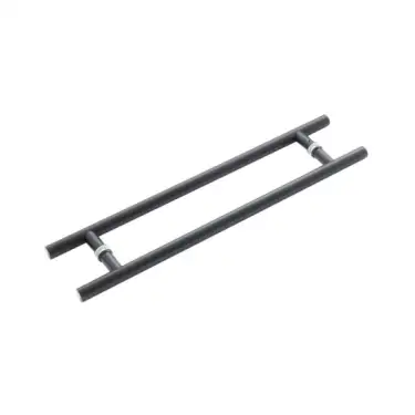 Click Here To Enlarge This Photo Of JMB223B Frelan Hardware Nero Matt Black Guardsman Pull Handles 600mm x 19mm x 450mm (Back to Back)