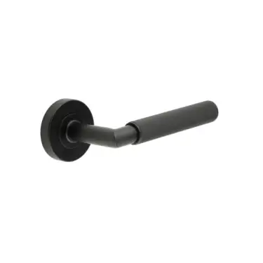 Click Here To Enlarge This Photo Of JMB402 Frelan Hardware Three One Six Linear Door Lever Handles Matt Black (Marine G316 Stainless Steel)