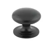 JMB47A Frelan Hardware Jedo Traditional Cupboard Knob 25mm Matt Black